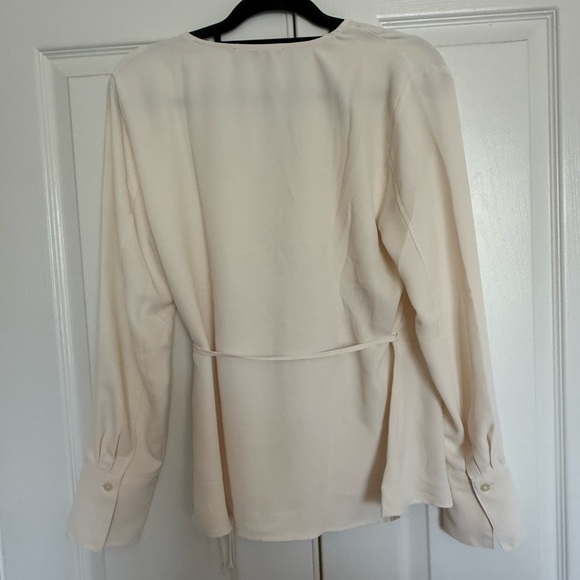 Loft Cream, Wrap Blouse NWT - Picture 7 of 14